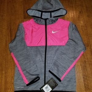New Girls Nike Hooded Dri-Fit Sweatshirt sz 6